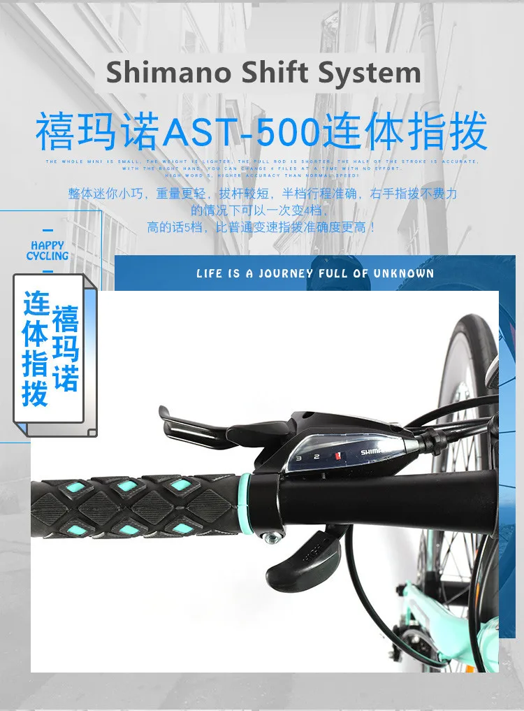 Clearance New brand Aluminum Alloy Frame 21 speed 700CC disc brake Road bike outdoor sport bicicleta racing cycling bicycle 4