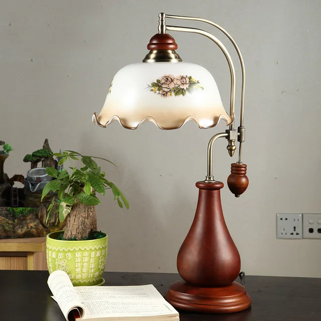 Buy American country style retro table lamp European