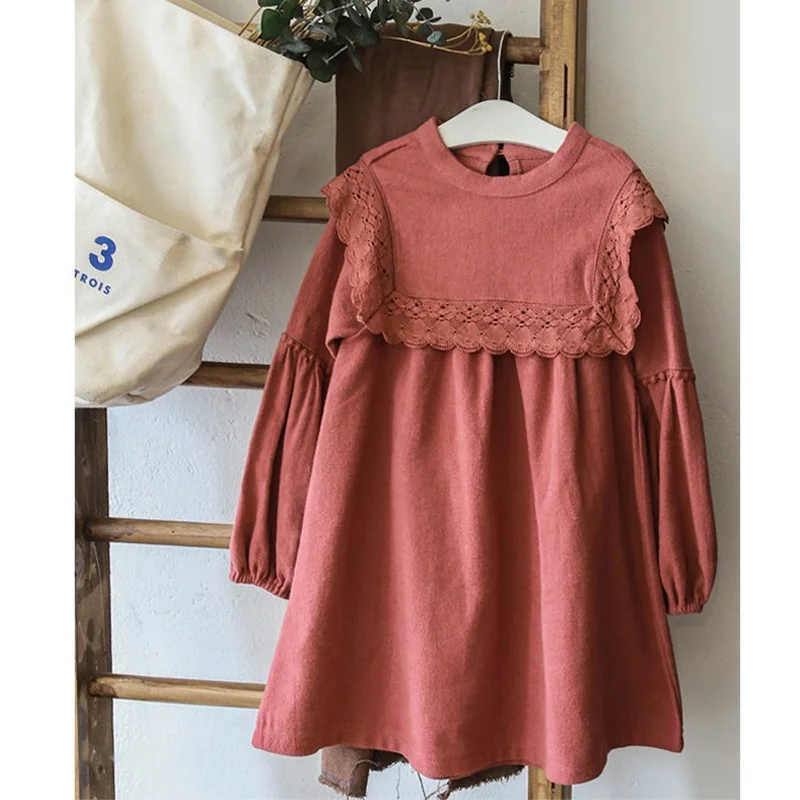 

2018 New Winter Baby Dress Children Cotton Thickened Kids Lace Dress Toddler Clothes girls Christmas Dress Beautiful,#3687