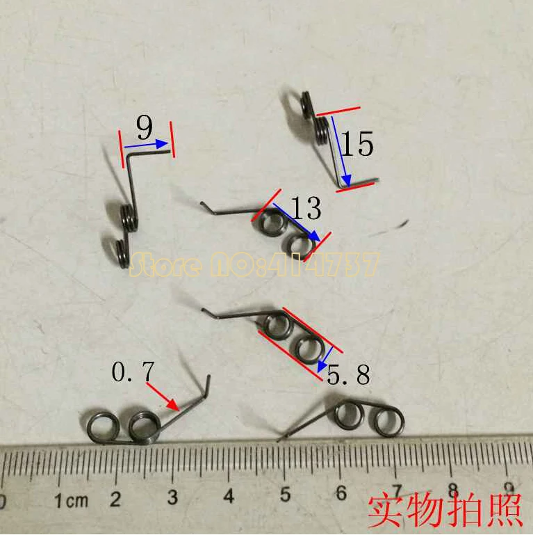 15 шт. пружины для кручения стали 0,7 мм проволока Натяжная скручивающая пружина