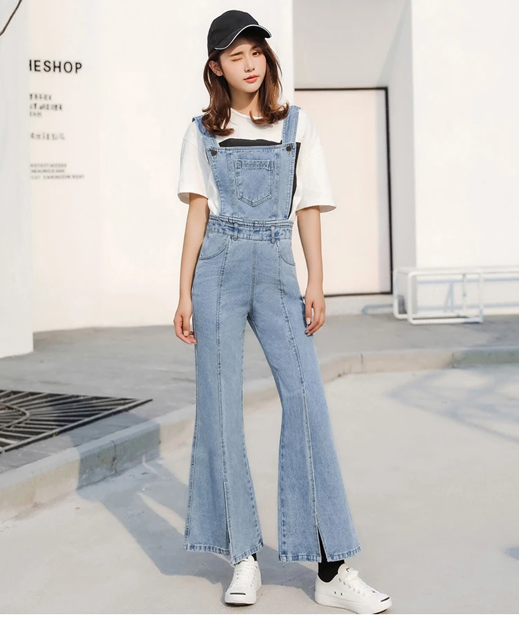 bell bottom overalls women
