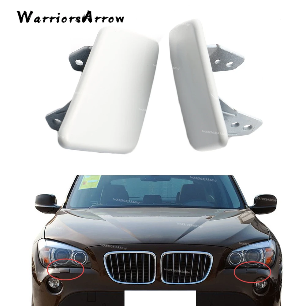 Warriorsarrow пара переднего бампера L+ R фара шайба крышка неокрашенной для BMW X1 E84 2009 2010 2011 2012 51112993586 51112993585