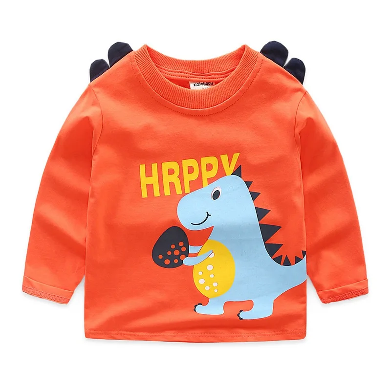 CROAL CHERIE 2019 Spring  Baby Boys Girls Long Sleeve T Shirts Dinosaur Print Clothes Baby Tops Tees Cartoon Children Clothes  (8)
