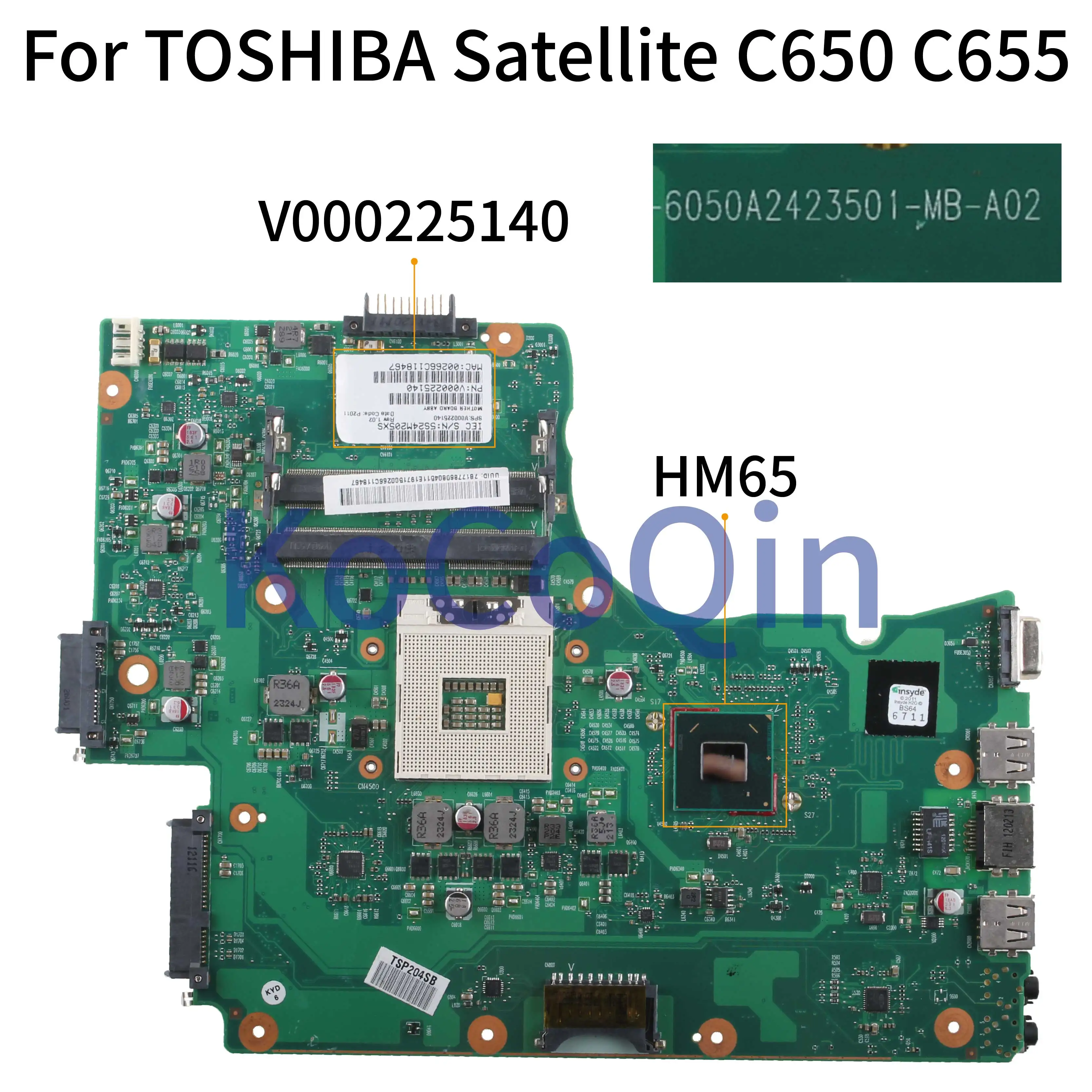 KoCoQin Laptop motherboard For TOSHIBA Satellite
