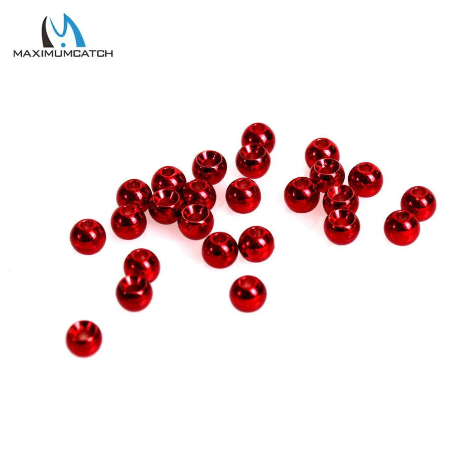 Maximumcatch Nymph мухобойные шарики 25 штук 4,6 мм вольфрамовые мухобойные шарики материал для завязывания мух - Цвет: Metalic Red 25pcs