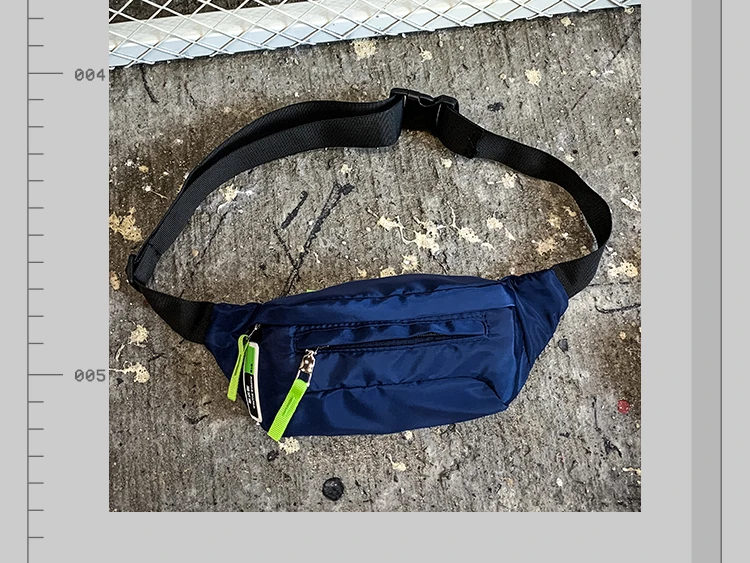 Мужской и женский холщовый кошелек, для спорта на открытом воздухе, многофункциональный, для отдыха, Мужская нагрудная сумка, сумка для кассы, сумка для мобильного телефона, Сумка с фиксированной передачей - Цвет: Синий