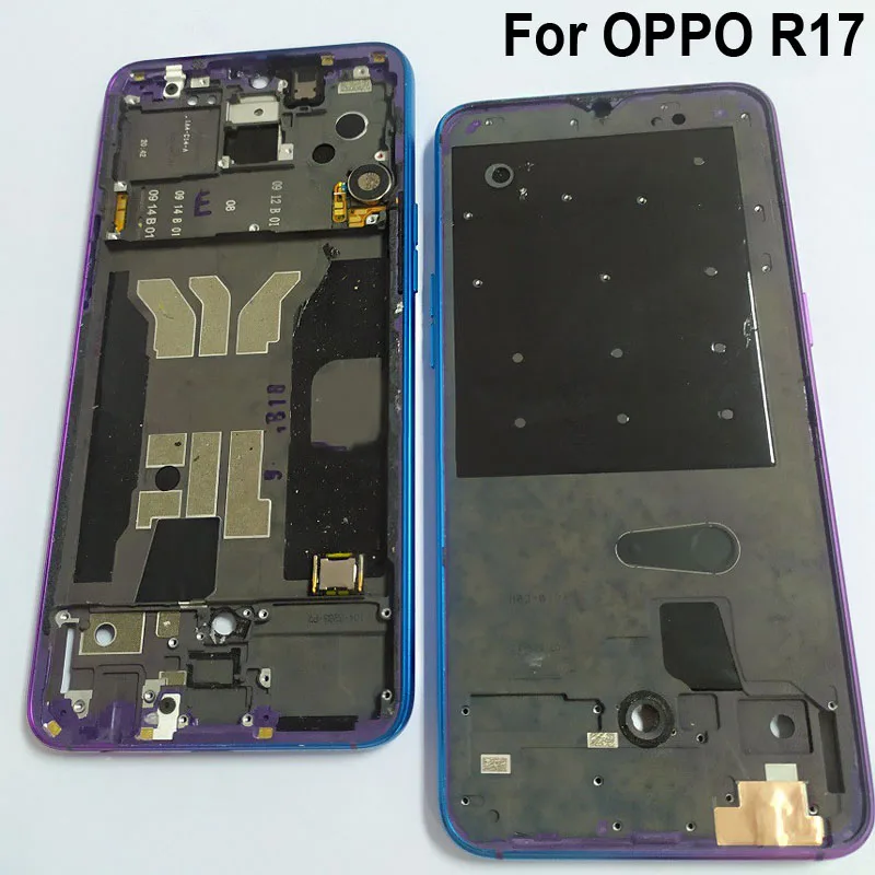 Оригинальный держатель ЖКД экран передняя рамка для OPPO R17 r17 корпус средняя без