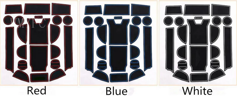 

For Lexus RX350 RX200t RX450h 2016 2017 Latex Slot Pad Interior Door Groove Mat Anti-Slip Cushion Dedicated 21pcs