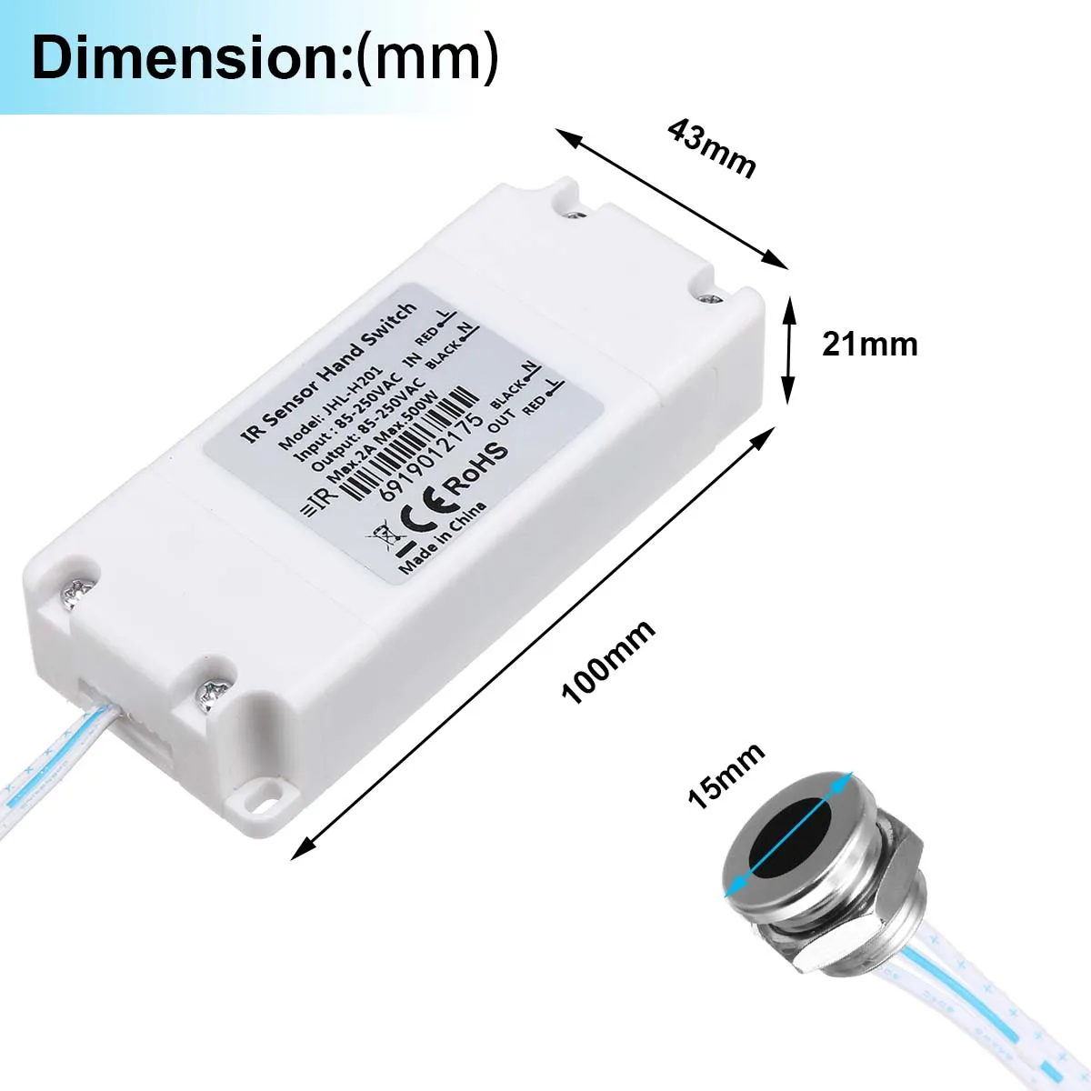 NEW IR Sensor Switch Infrared Light Switch For LED Lamps LED Strips Motion Sensor Hand Wave