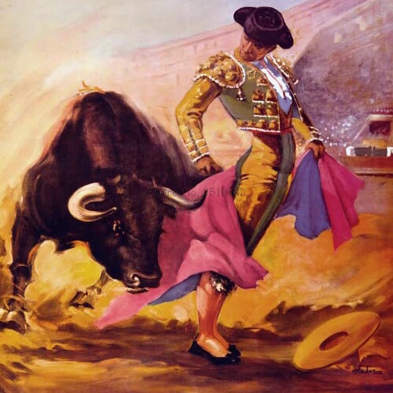 Картина маслом Bullfighting декор комнаты вышивка узор алмазная 5D картина сделай сам