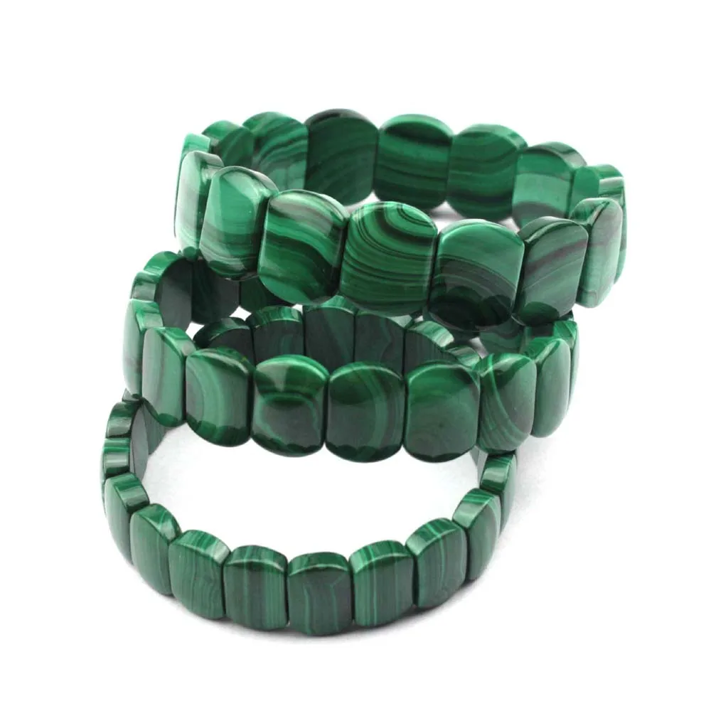 Natural malachite stone beads braclet natural GEM stone bracelet for woman for gift free shipping wholesale !
