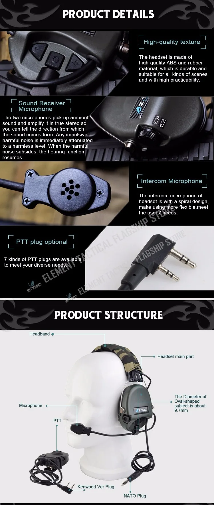 Fone de Ouvido Fones com Midland Z111 + Z112 Softair Piloto Liberador ii Msa Sordin Cancelamento Ruído Tático Kenwod Ptt z Tac Tci 8 Esporte e Lazer