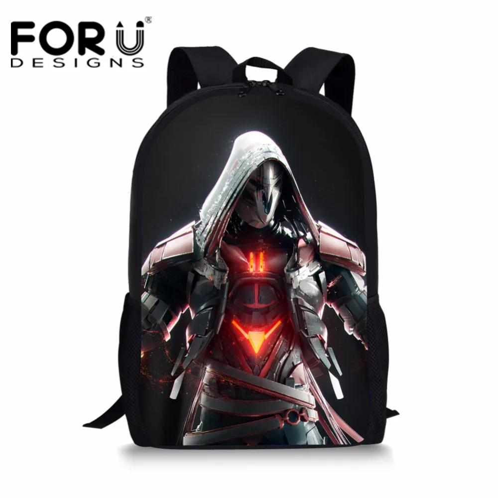 

FORUDESIGNS School Bags Teenager Girls Overwatch Printing Boys Schoolbag Students Book Bags Kids School Bags Fortnite Schoolbags