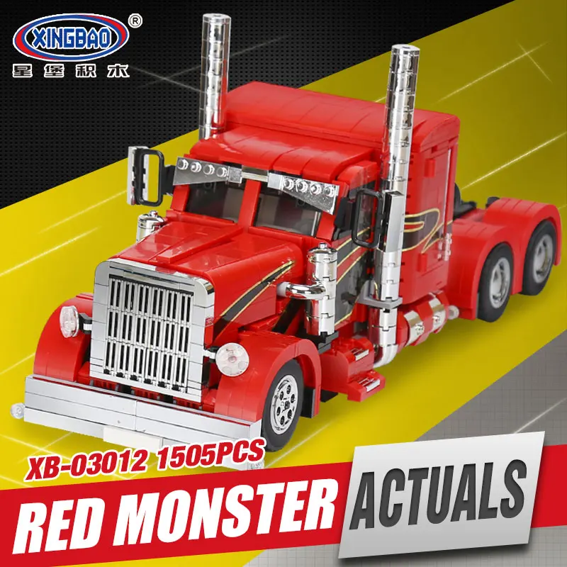 

XingBao 03012 1505Pcs Genuine Technic MOC Series The Red Monster Set Children Educational Building Blocks Bricks Toys Model Gift