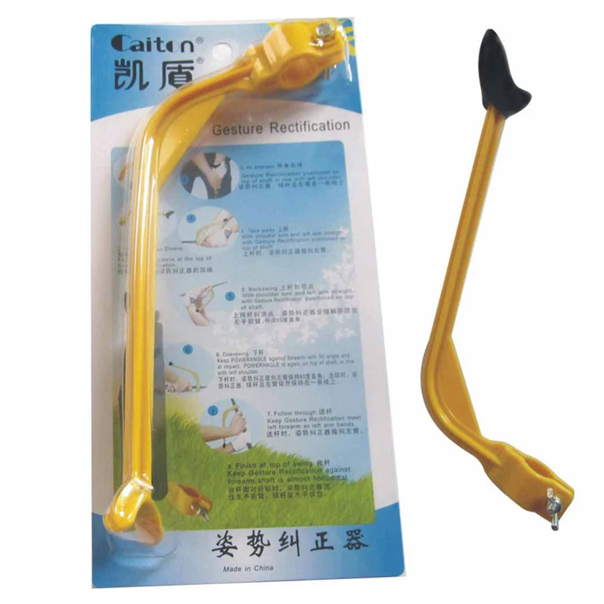 

Golf Swing Trainer Educational Practice Guide Beginner Gesture Alignment Golf Club Correct Wrist Training Aid Tools