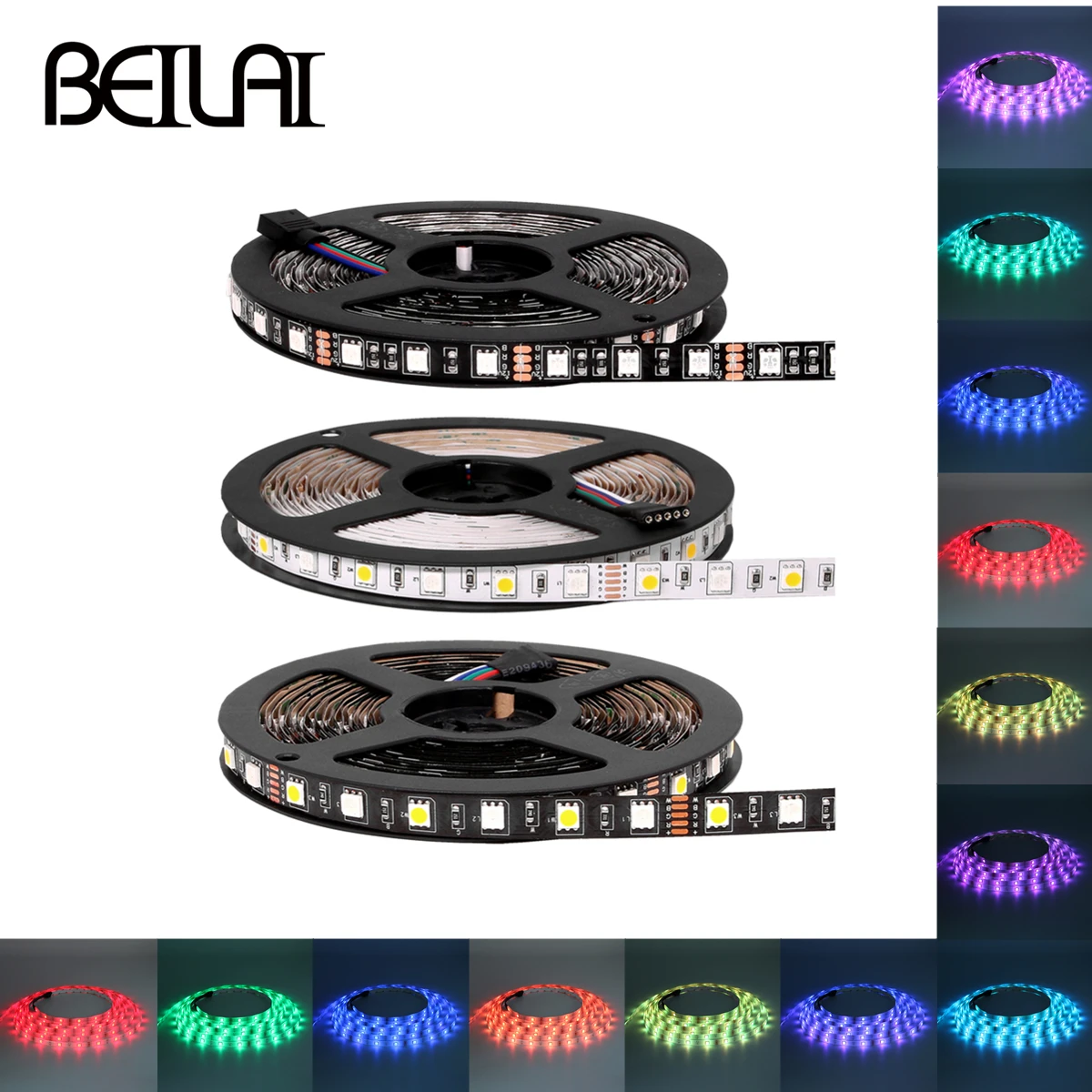 5M DC12V Waterproof LED Strip 5050 SMD 60Led/m Flexible Led Light White Warm white Red Green Blue RGB Tape Ribbon | Освещение