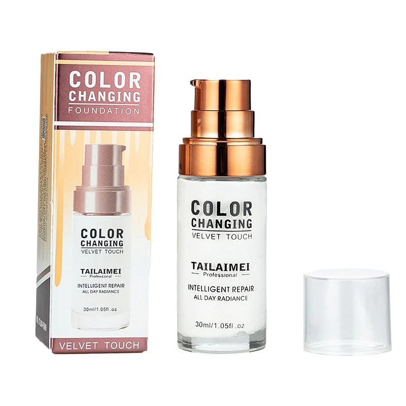 2019 30ml Color Changing Natural Waterproof Liquid Foundation With Moisturizing Control Oil Liquid Concealer 2019 30ml Color Changing Natural Waterproof Liquid Foundation With Moisturizing Control Oil Liquid Concealer