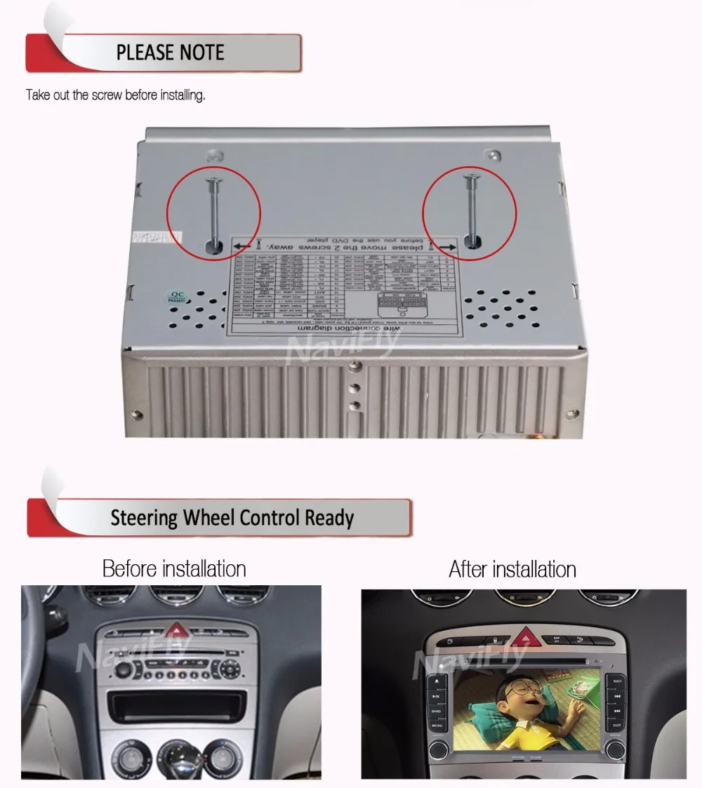 Cheap 7 inch 2din car gps radio stereo for Peugeot 408/Peugeot 308 car dvd player with steering wheel control,BT,canbus free shipping 32