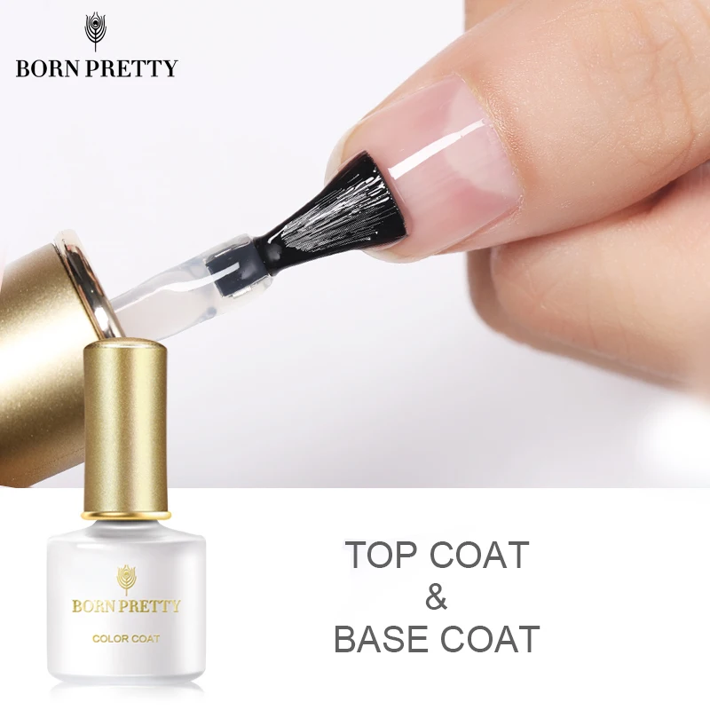 

BORN PRETTY Base Coat Top Coat Nail Gel Peel Off Base Coat Nail Art UV Gel Polish Varnish Manicure Design