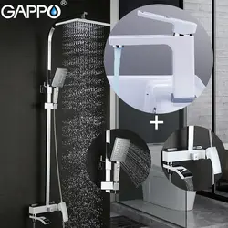 GAPPO душ система Ванная комната Водопад смесители душ смеситель настенный смеситель для ванны осадков набор для душа смеситель для раковины