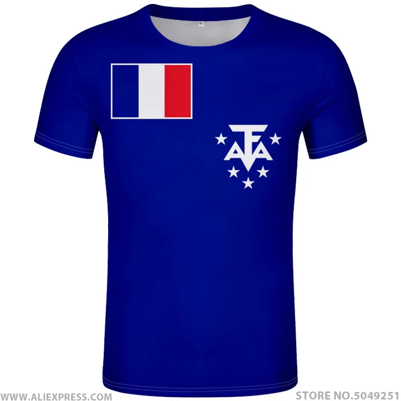 

FRENCH SOUTHERN TERRITORIE t shirt diy free custom name number atf t-shirt nation flag french territory print photo logo clothes