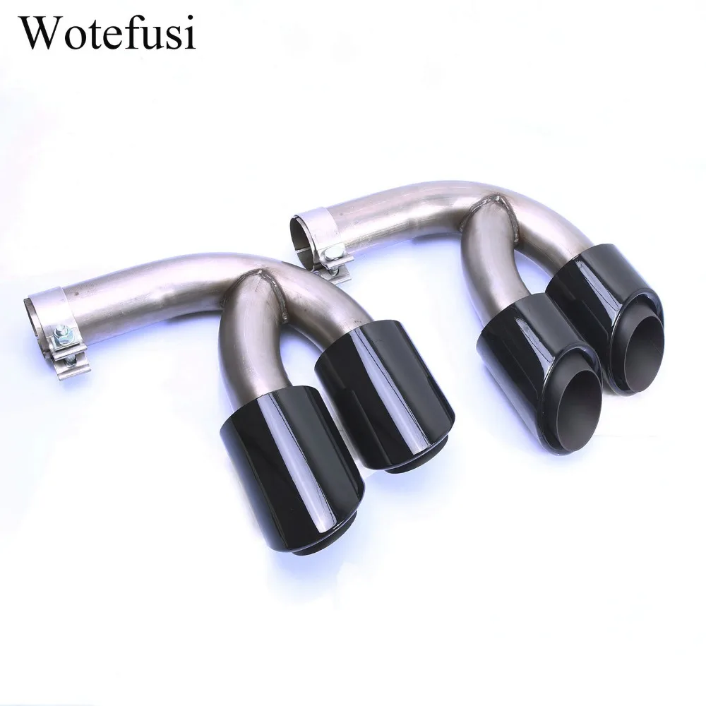 

Wotefusi Exhaust Pipes Muffler Tail Tip For 2018 2019 Porsche Cayenne 3.0T Brilliant Black [QPA526]