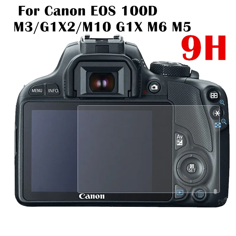 Закаленное стекло для защиты экрана 2 шт./лот 9H Защитная пленка Canon EOS 100D M3/G1X2/M10 G1X M6