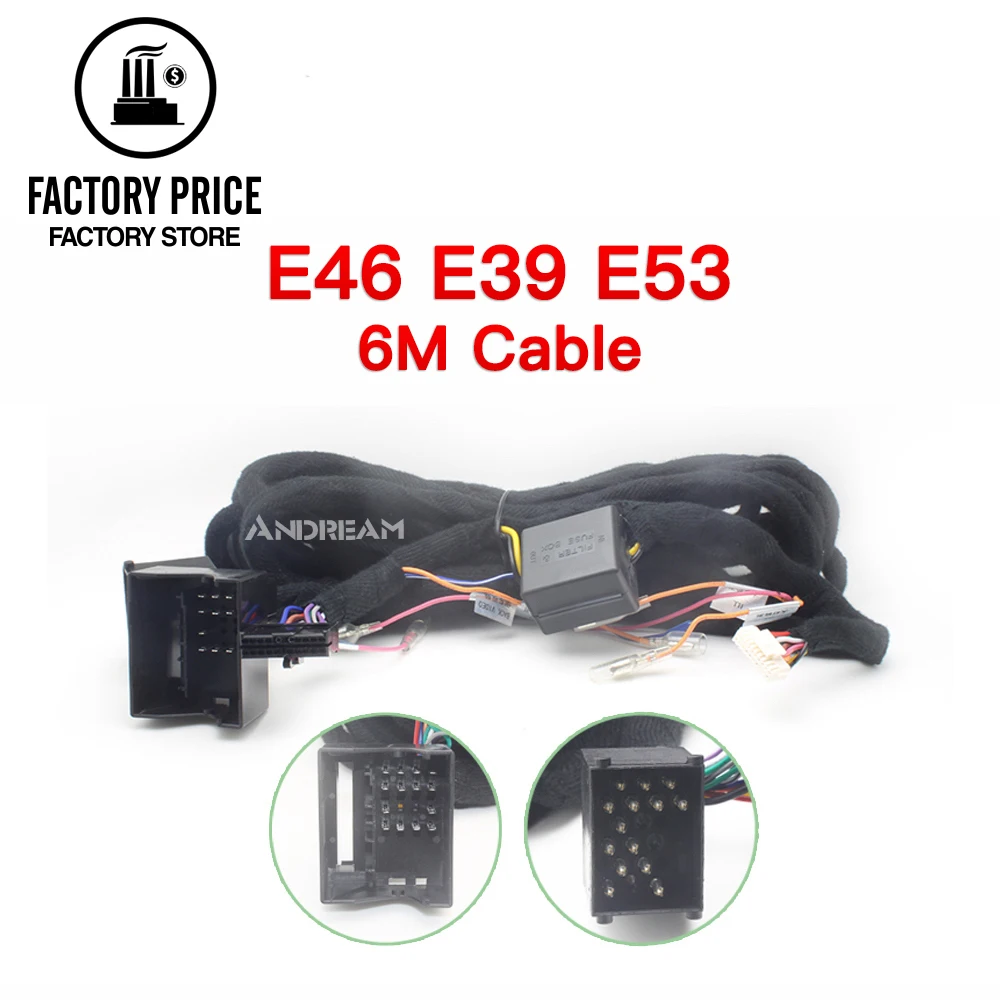 Расширенный Установка проводки провод питания для BMW E39 E46 E53 6 м кабель