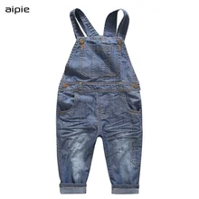 Новые детские комбинезоны Европейское и американское классическое джинсовые комбинезоны для мальчиков детские штаны для мальчиков