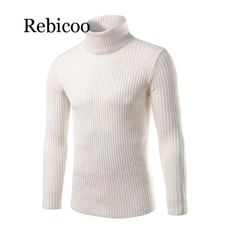 

Mens white Sweaters and Pullovers Men Turtle Neck Brand Sweater Male Outerwear Jumper Knitted Turtleneck Sweaters