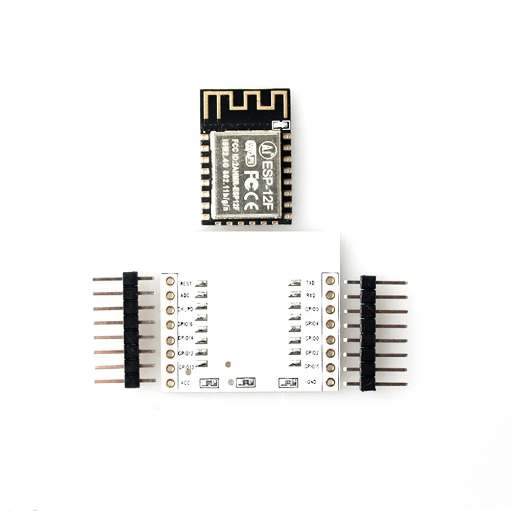 

ESP-12F Serial WiFi ESP8266 Module Adapter plate Full IO port leads to FCC&CE