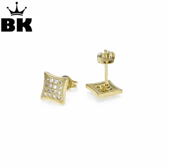 

Sqaure 4 Row AAA Austrian CZ Paved Cute Geometric Zircon Earrings Fashion Jewelry for Girls High Quality Polished Women Earrings