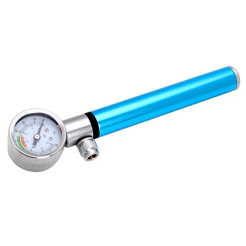 Mini Blue Bicycle Pump Outdoor Cycling Parts Accessories Manual Air