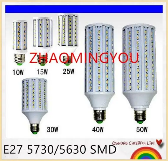 7 Вт 12 15 25 30 40 50 60 80 100 Светодиодная лампа E27 5730 (5630) SMD 110 В/220 В|e27 5730|led lamp e27corn bulb |