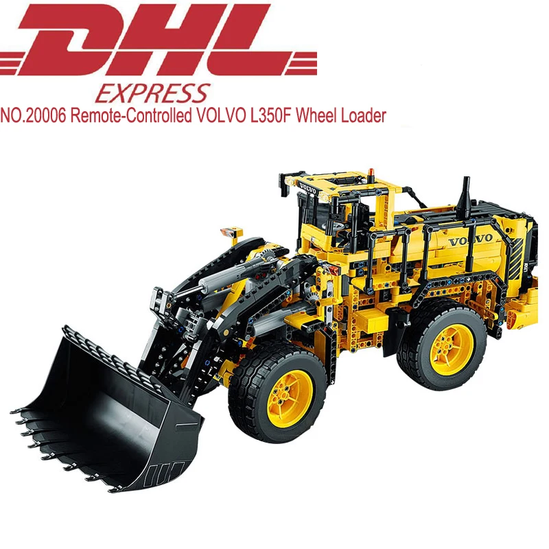 

Lepin 20006 1636Pcs Technic Set Remote-Controlled VOLVO L350F Wheel Loader Model Building Blocks Bricks Boy Toy Compatible 42030