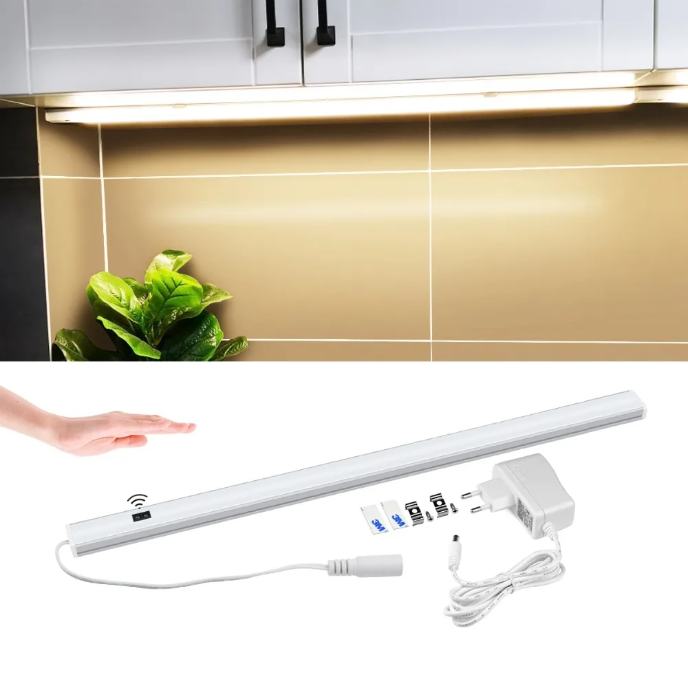 

Hand Scan Sweep LED Cabinet lights 30/50cm Motion Sensor LED Bar Night light Drawer Cupboard Wardrobe Closet Lamp Kitchen lights