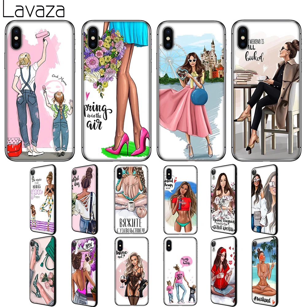Lavaza/Модный мягкий чехол из ТПУ для Apple iPhone 6 6S 7 8 Plus 5 5S SE X XS MAX XR | Мобильные телефоны