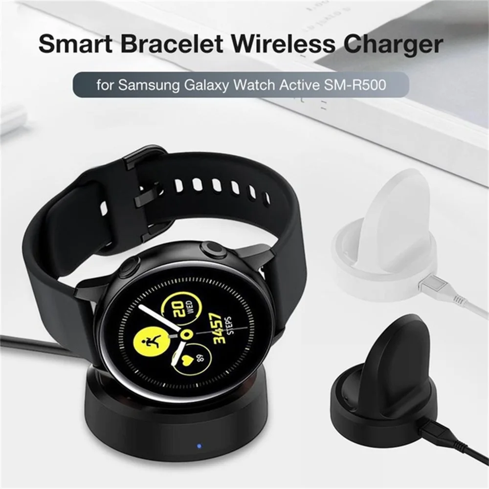 

1pc Magnetic Fast charging Wireless Charger Charging Dock Base For Samsung Galaxy Watch Active for Samsung Watch Active Charger