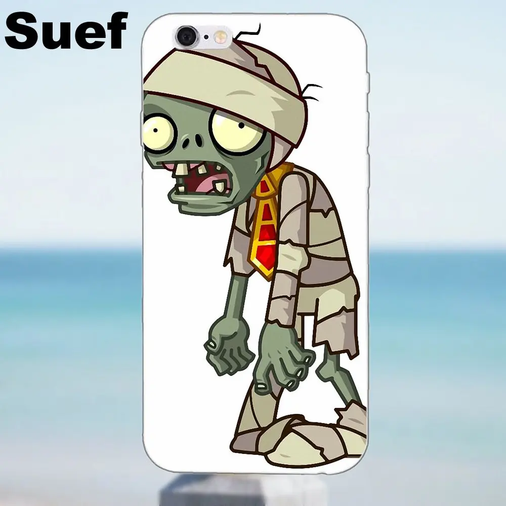 Plants Vs Zombies для iPhone X 4 4S 5 5S 5C SE 6 6S 7 8 Plus Samsung Galaxy A3 A5 J1 J3 J5 J7 2016 2017 мягкий чехол