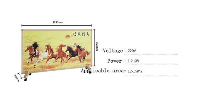 Electric Heater Painting Design Carbon Crystal Wall Mounting Infrared  Panels - AliExpress