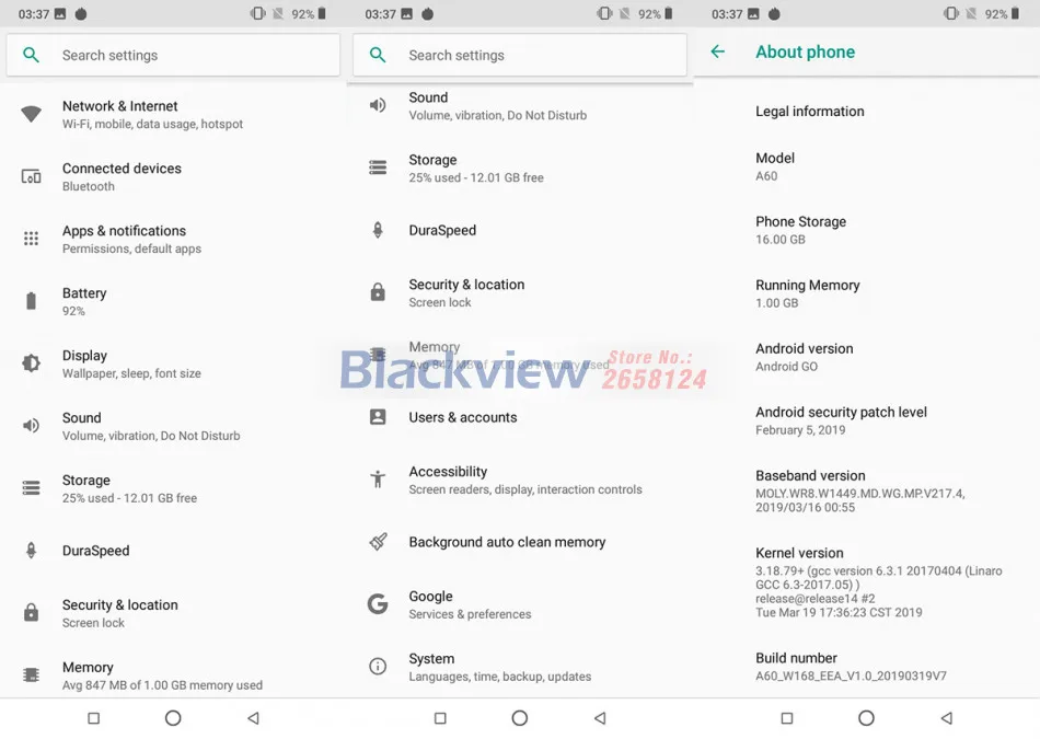 Смартфон Blackview A60, 4080 мАч, аккумулятор, 19:9, 6,1 дюйма, двойная камера, 1 ГБ ram, 16 ГБ rom, мобильный телефон, 13 МП+ 5 Мп камера