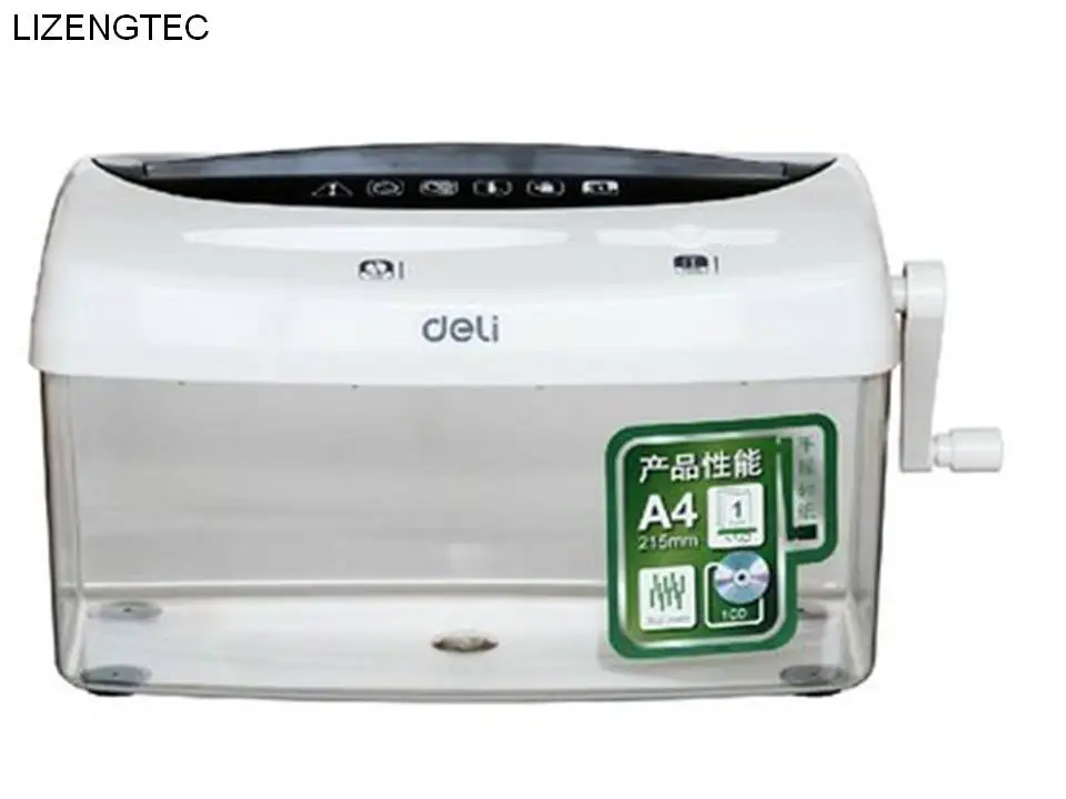 

Free Shipping LIZENGTEC New Design A4 Mini Multi-functional Manual Paper & CD & Credit card Shredder