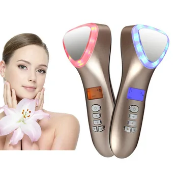 

Ultrasonic Hot Cold Hammer LED Light Photon Facial Massager Face Lifting Skin Firming Skin Care Ultrasound Spa Beauty Equipment