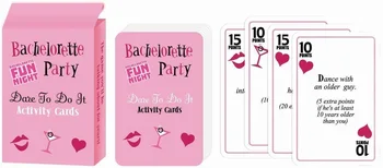 

Hen Party Supply Bachelorette Party Dare Card 52pcs/pack Girls Out Night Party Prop Party Game 10set