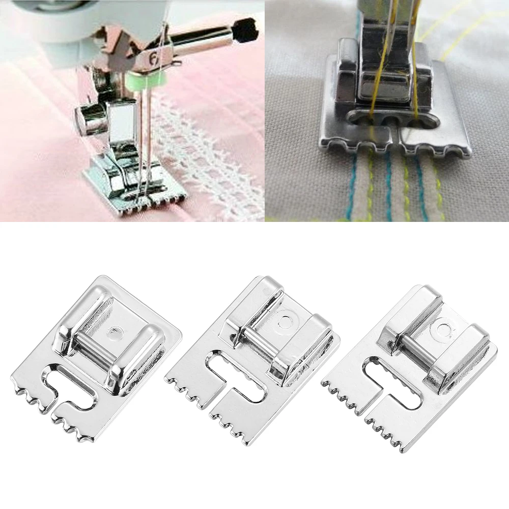 

2PCS Home Supplies 5/7/9 Grooves Stitch Sewing Machine Presser Foot Making Pleat Tank Presser Feet Sewing Machine Accessories