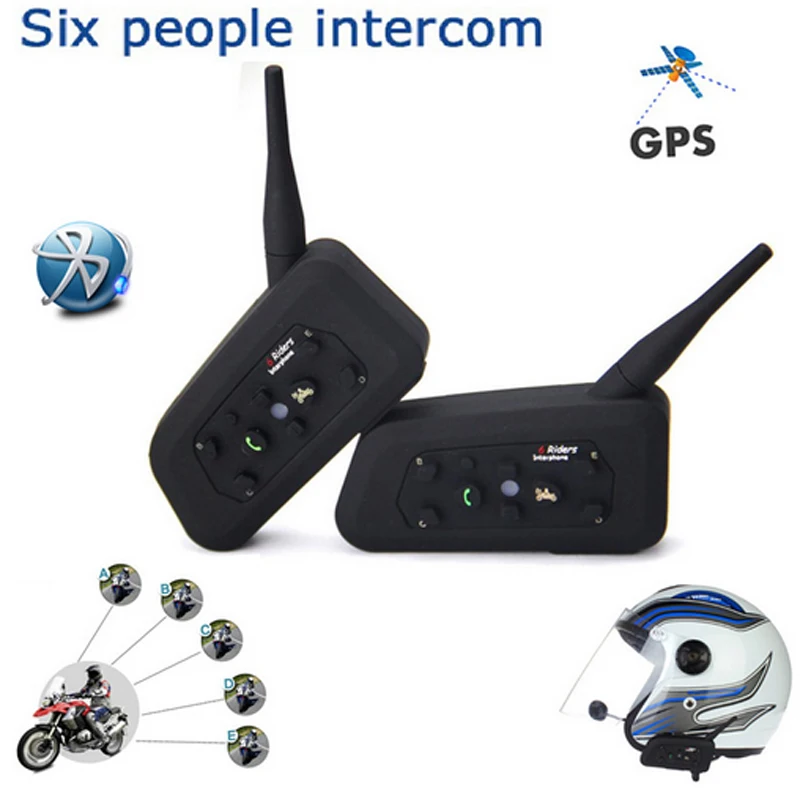 2 шт В6 БТ Мульти Домофонных Bluetooth Интерком мотоцикла беспроводные наушники аксессуары 1200 м шлем гарнитуры 6 всадники 6068 2 шт В6 БТ Мульти Домофонных Bluetooth Интерком мотоцикла беспроводные наушники аксессуары 1200 м шлем гарнитуры 6 всадники 6068