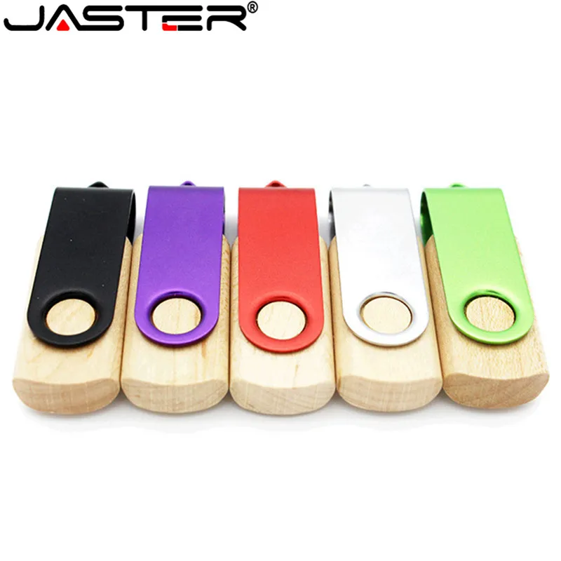 

50PCS/LOT Wooden Twister USB Flash Drive+Plastic Box USB 2.0 4GB 8GB 16GB 32GB USB Disk with Free Customized Logo Printing