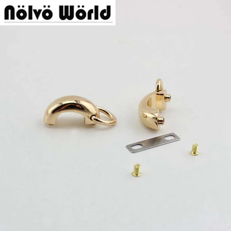 Buy 40pcs 29*11mm 14g alloy gold metal arch bridge connector hanger for bags