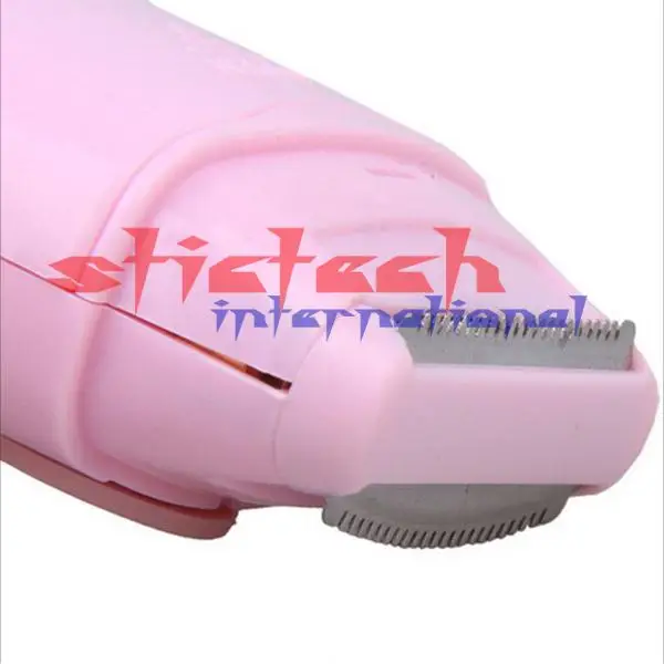 По DHL или EMS 100 шт. Новая розовая электрическая бритва для женщин бритва тела для удаления волос с лица