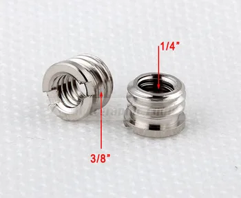 

10PCS 1/4 to 3/8 Tripod Convert Adapter Screw For Camera Tripod Monopod head Mount Screw Wholesale